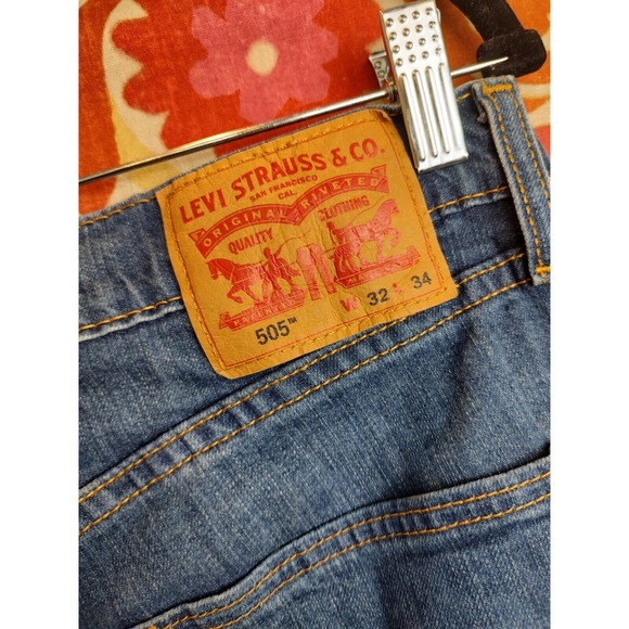 Levi's 505 Men's Jeans 32 x 34 - Picture 10 of 12